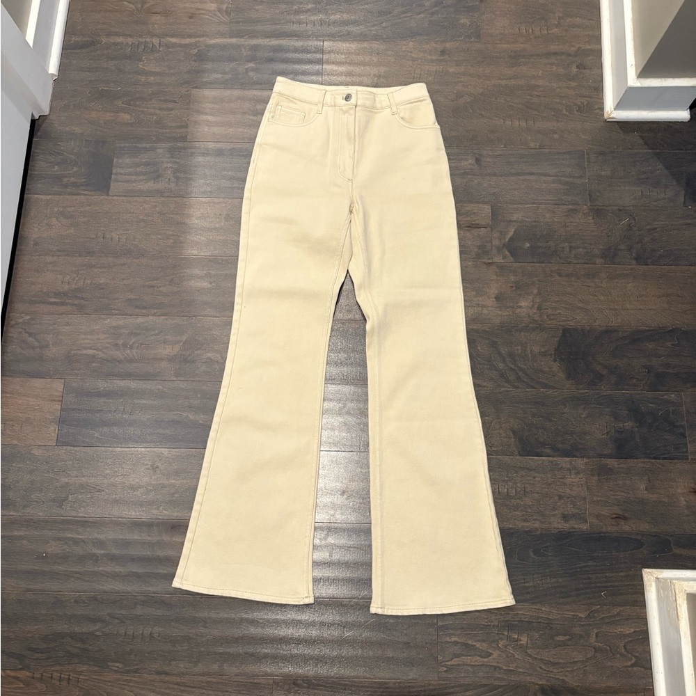 Aritzia Cream New Jeans